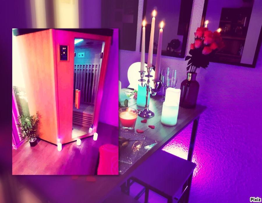 Luxe Sauna Privatif Et Grand Bain Jacuzzi A Deux A Biscarosse Plage Pour Nuit Romantique Avec Decoration Led Et Bougies ビスカロッス エクステリア 写真
